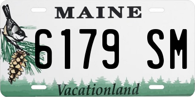 ME license plate 6179SM