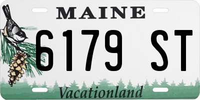 ME license plate 6179ST