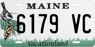 ME license plate 6179VC
