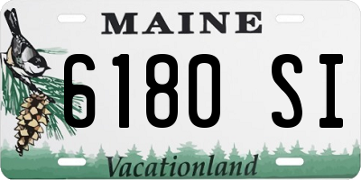 ME license plate 6180SI
