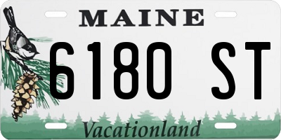 ME license plate 6180ST