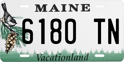 ME license plate 6180TN