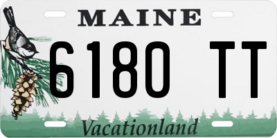 ME license plate 6180TT