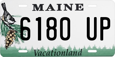ME license plate 6180UP