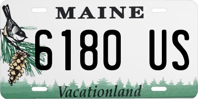 ME license plate 6180US