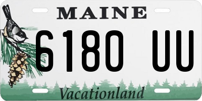 ME license plate 6180UU