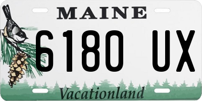 ME license plate 6180UX