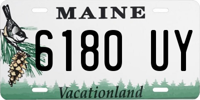 ME license plate 6180UY