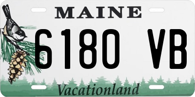 ME license plate 6180VB