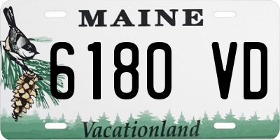 ME license plate 6180VD