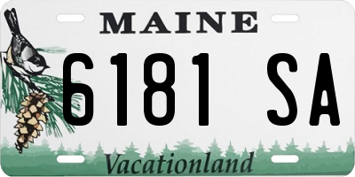 ME license plate 6181SA