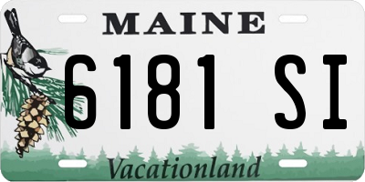 ME license plate 6181SI