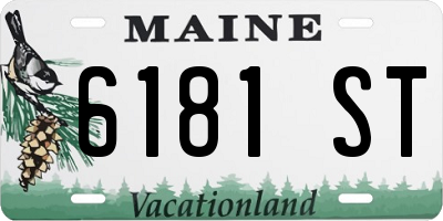 ME license plate 6181ST