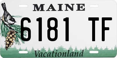 ME license plate 6181TF