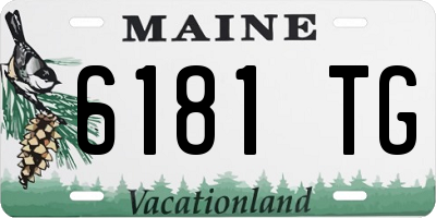 ME license plate 6181TG