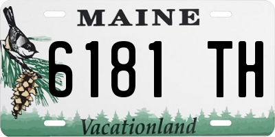 ME license plate 6181TH