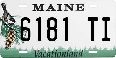 ME license plate 6181TI