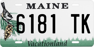 ME license plate 6181TK