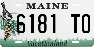 ME license plate 6181TO