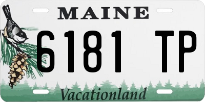 ME license plate 6181TP