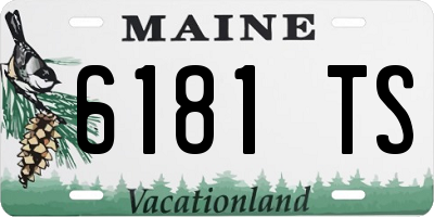ME license plate 6181TS