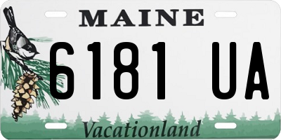 ME license plate 6181UA