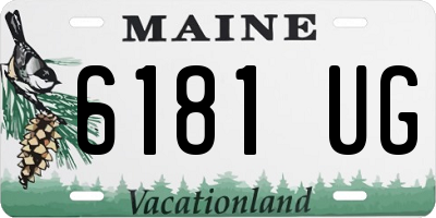 ME license plate 6181UG