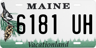 ME license plate 6181UH