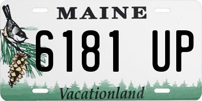 ME license plate 6181UP