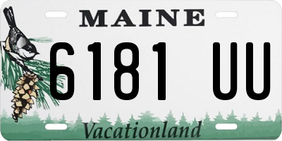 ME license plate 6181UU