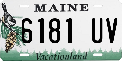 ME license plate 6181UV