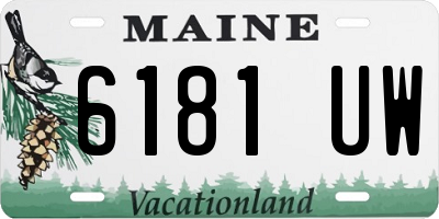ME license plate 6181UW