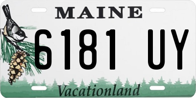 ME license plate 6181UY