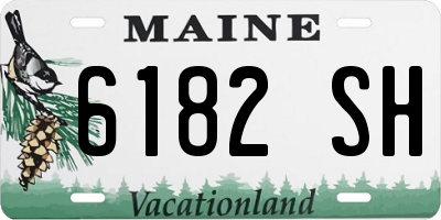 ME license plate 6182SH