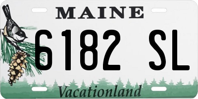 ME license plate 6182SL