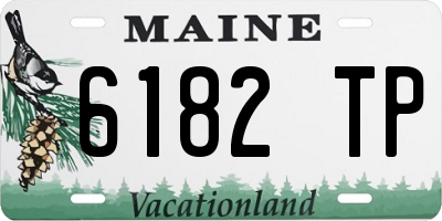 ME license plate 6182TP