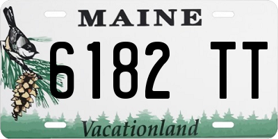 ME license plate 6182TT