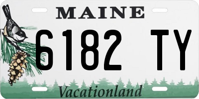 ME license plate 6182TY