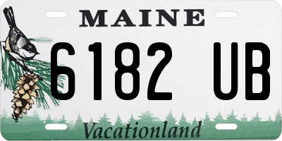 ME license plate 6182UB