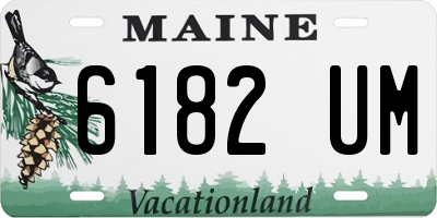 ME license plate 6182UM