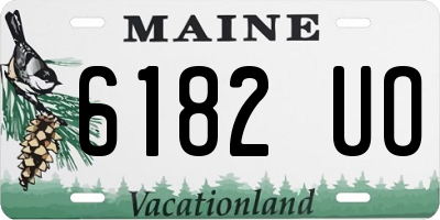 ME license plate 6182UO