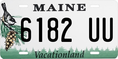 ME license plate 6182UU