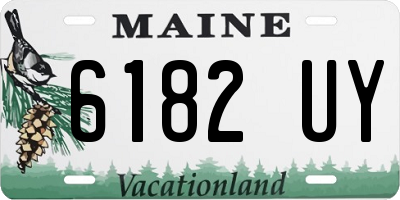 ME license plate 6182UY