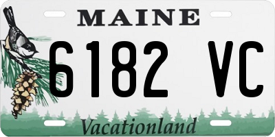 ME license plate 6182VC