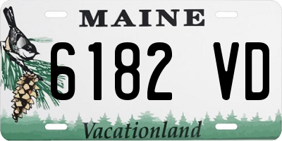 ME license plate 6182VD