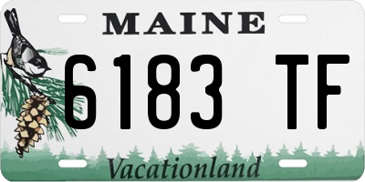 ME license plate 6183TF