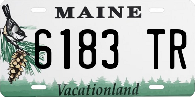 ME license plate 6183TR