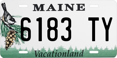 ME license plate 6183TY