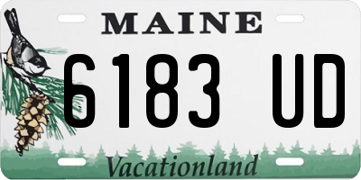 ME license plate 6183UD