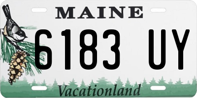 ME license plate 6183UY